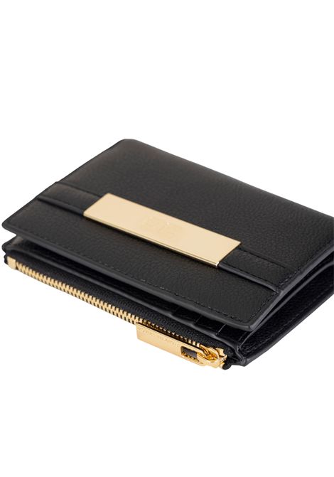 Portafoglio con placca logo ELISABETTA FRANCHI | Portafogli | PF61A56E2110